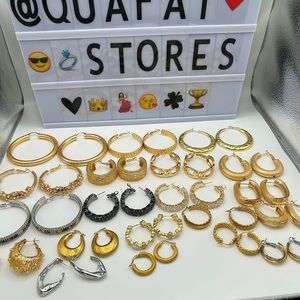 All Italian jewelry, gold color, price per pair, non tarnish.